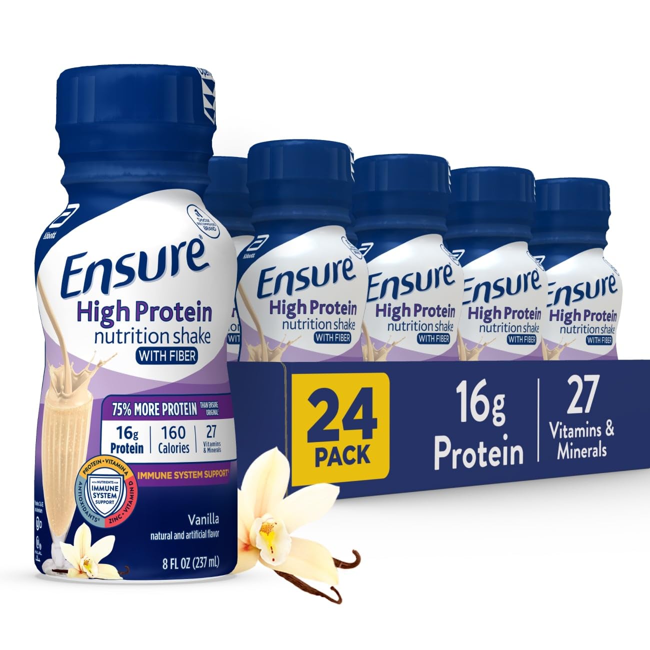 Ensure High Protein vanilla bottle for on-the-go nutrition