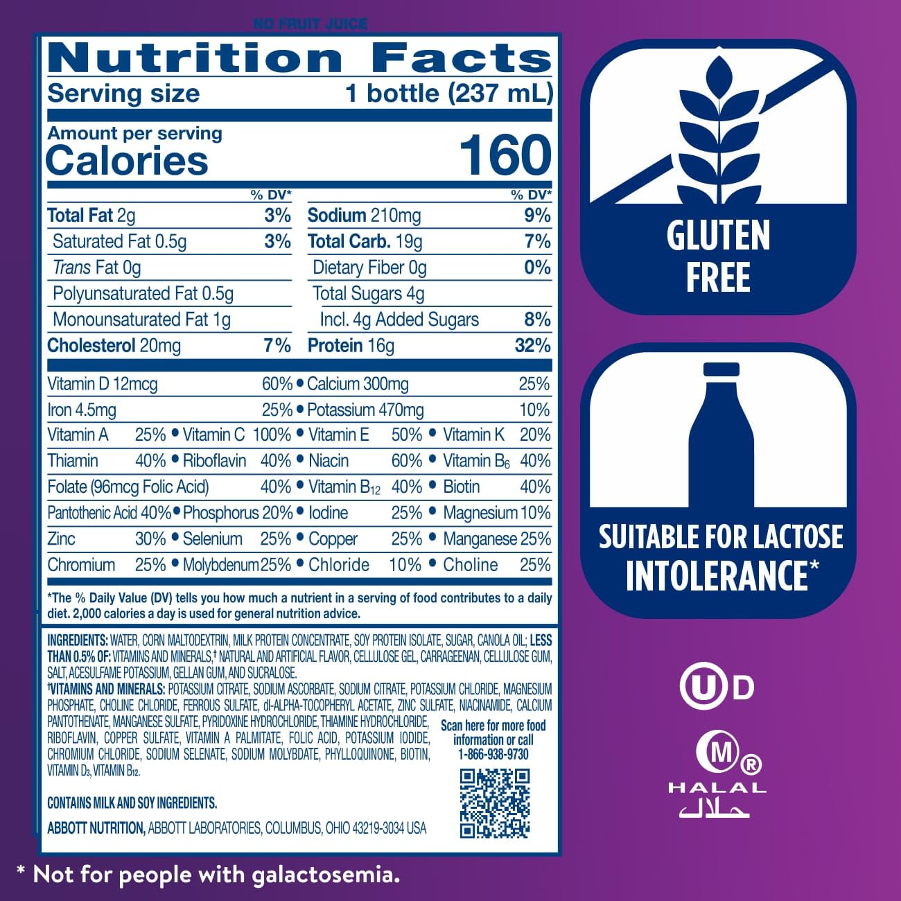 Ready-to-drink Ensure High Protein Shake bottle on a desk for a quick energy boost.