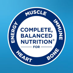 Ensure Original Vanilla Nutrition Shake pour captures smooth, creamy vanilla flavor for a satisfying snack.