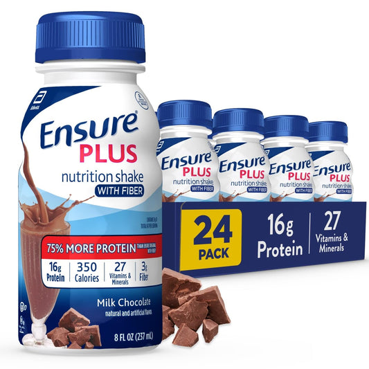 Ensure Plus Milk Chocolate Shake bottle front view showing 350 calories for nutrition goals