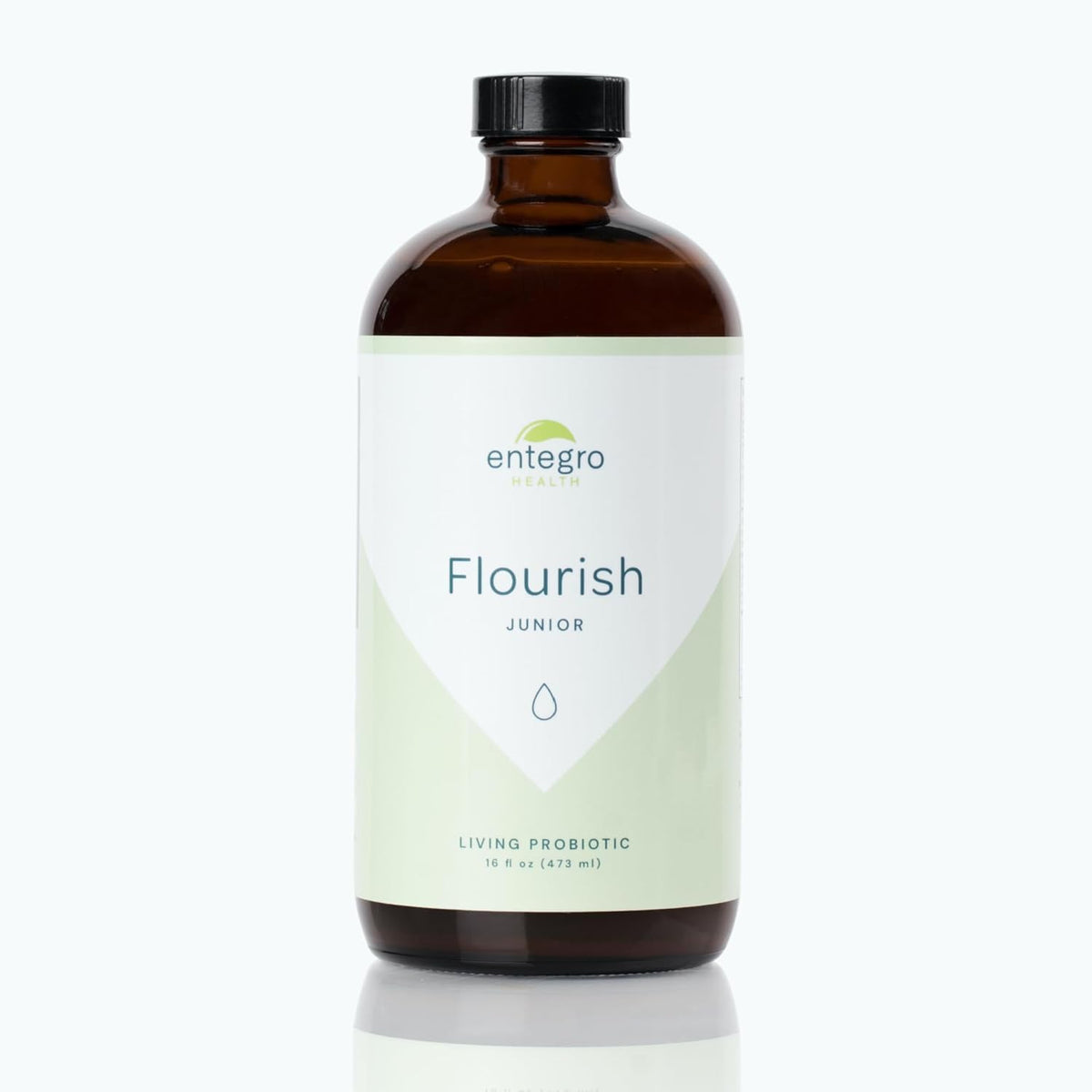 ENTEGRO Flourish Junior bottle front view for daily probiotic support