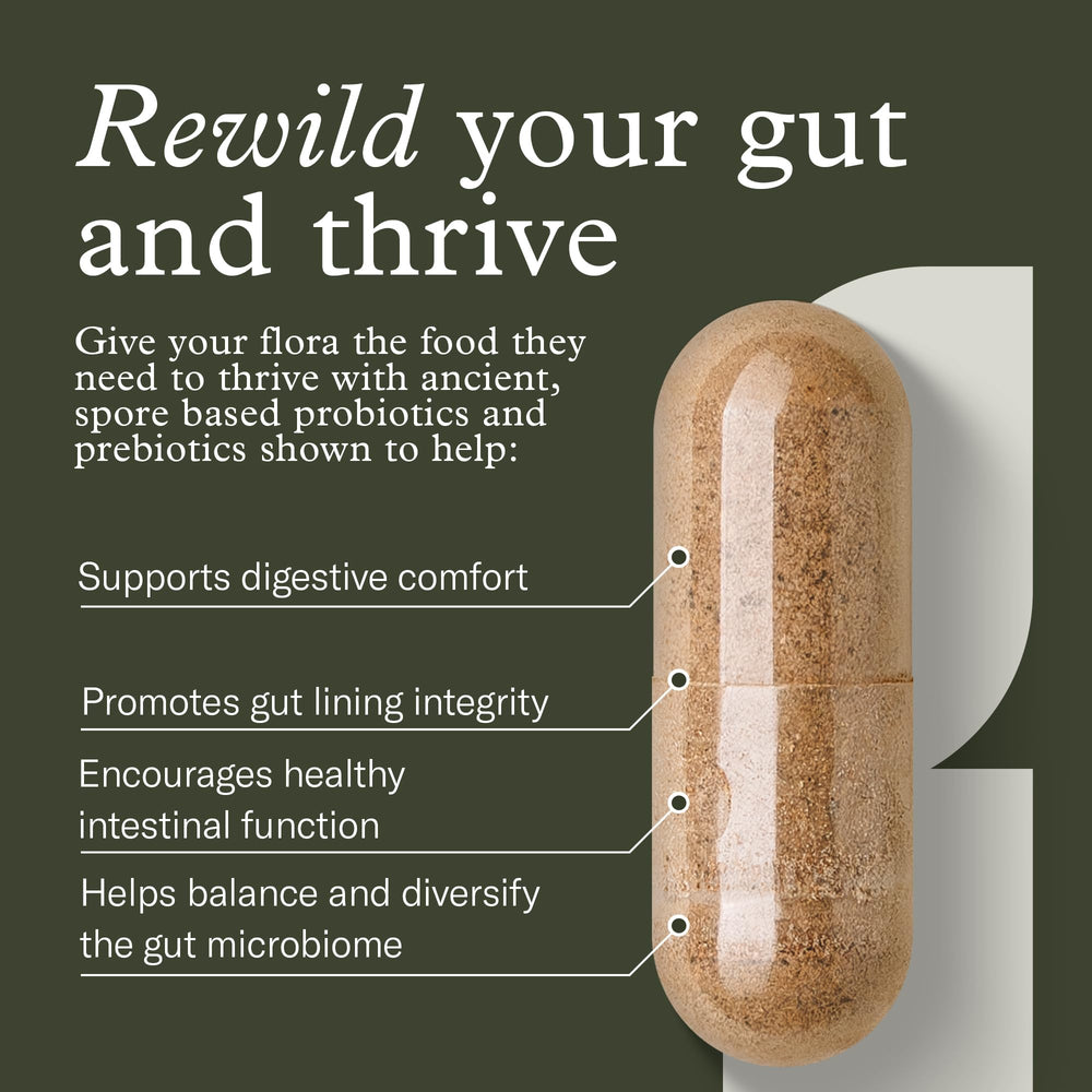 Enviromedica Terraflora digestive balance visuals suggest overall gastrointestinal harmony.