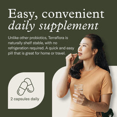 Enviromedica Terraflora travel pack demonstrates convenient, refrigeration-free use on the go.