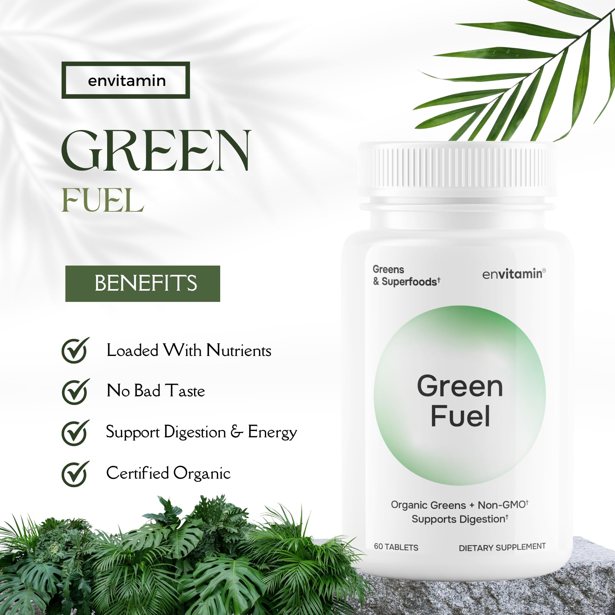 Envitamin Green Fuel made in USA sign on packaging
