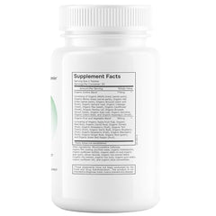 Envitamin Green Fuel tablets close-up highlighting organic greens blend