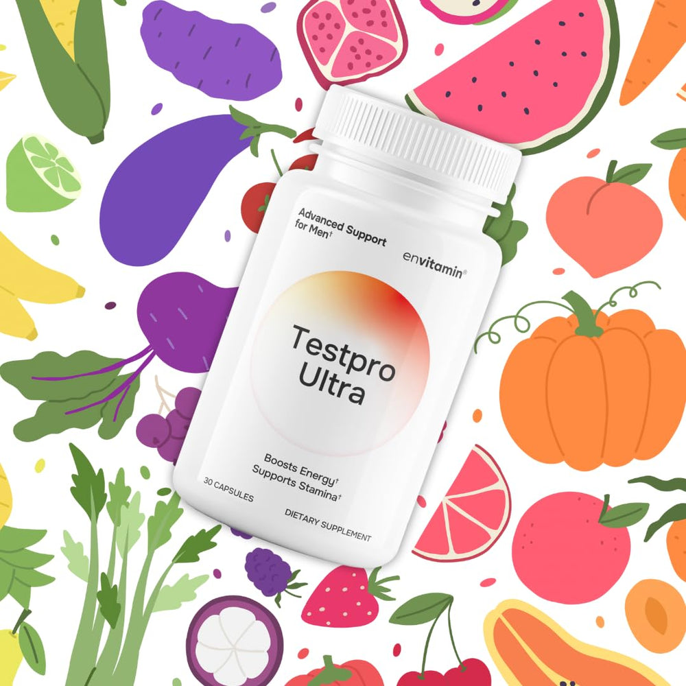 Envitamin Testpro Ultra Multivitamin for Men lifestyle scene suggesting daily energy support during activity