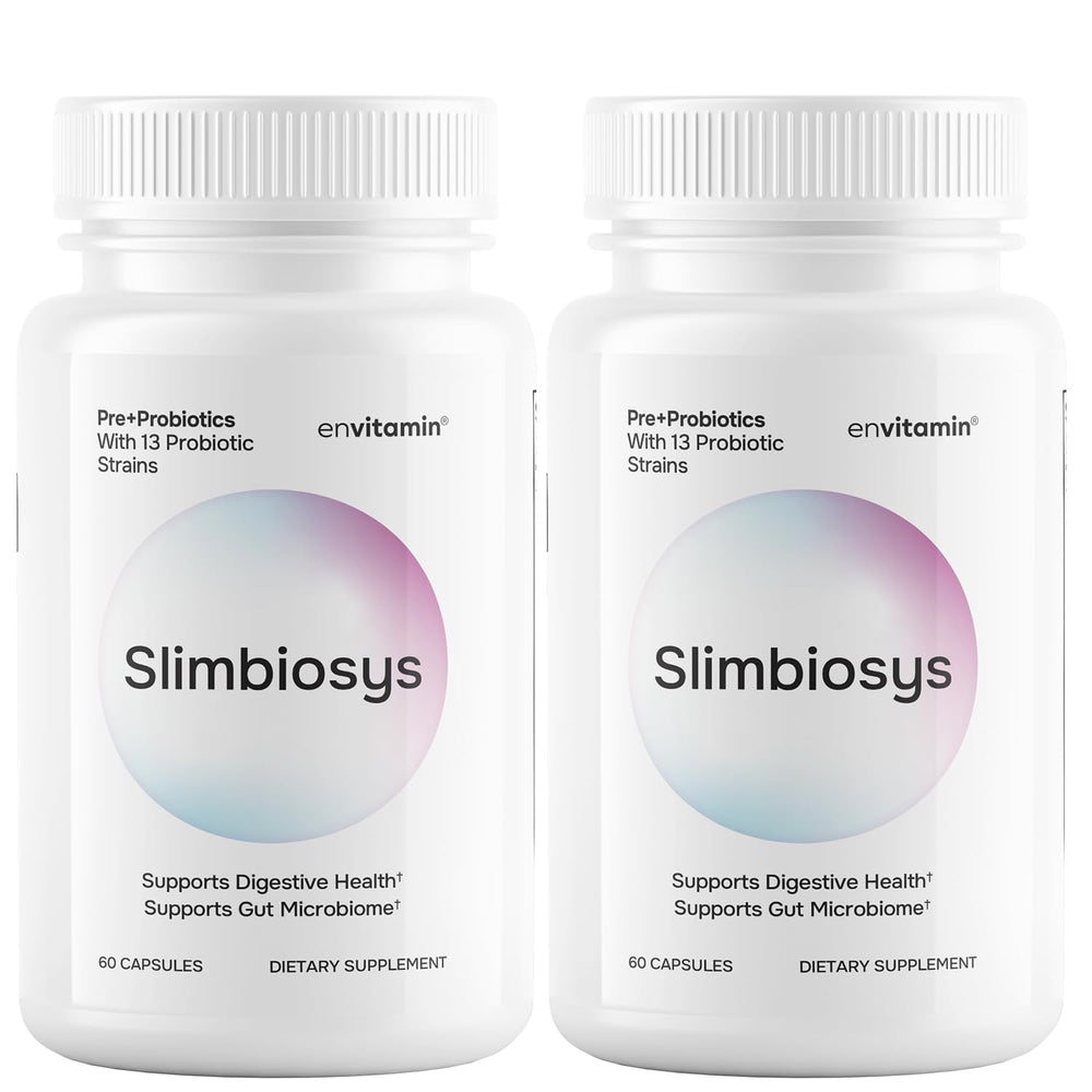EnvVitamin Slimbiosys Ultra bottle label promotes daily gut support
