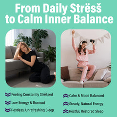 EnvyCure Cortisol Gummies calm mood concept conveying focus during busy days.