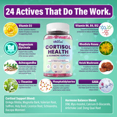 EnvyCure Cortisol Gummies close-up shows vibrant gummies for relaxation.