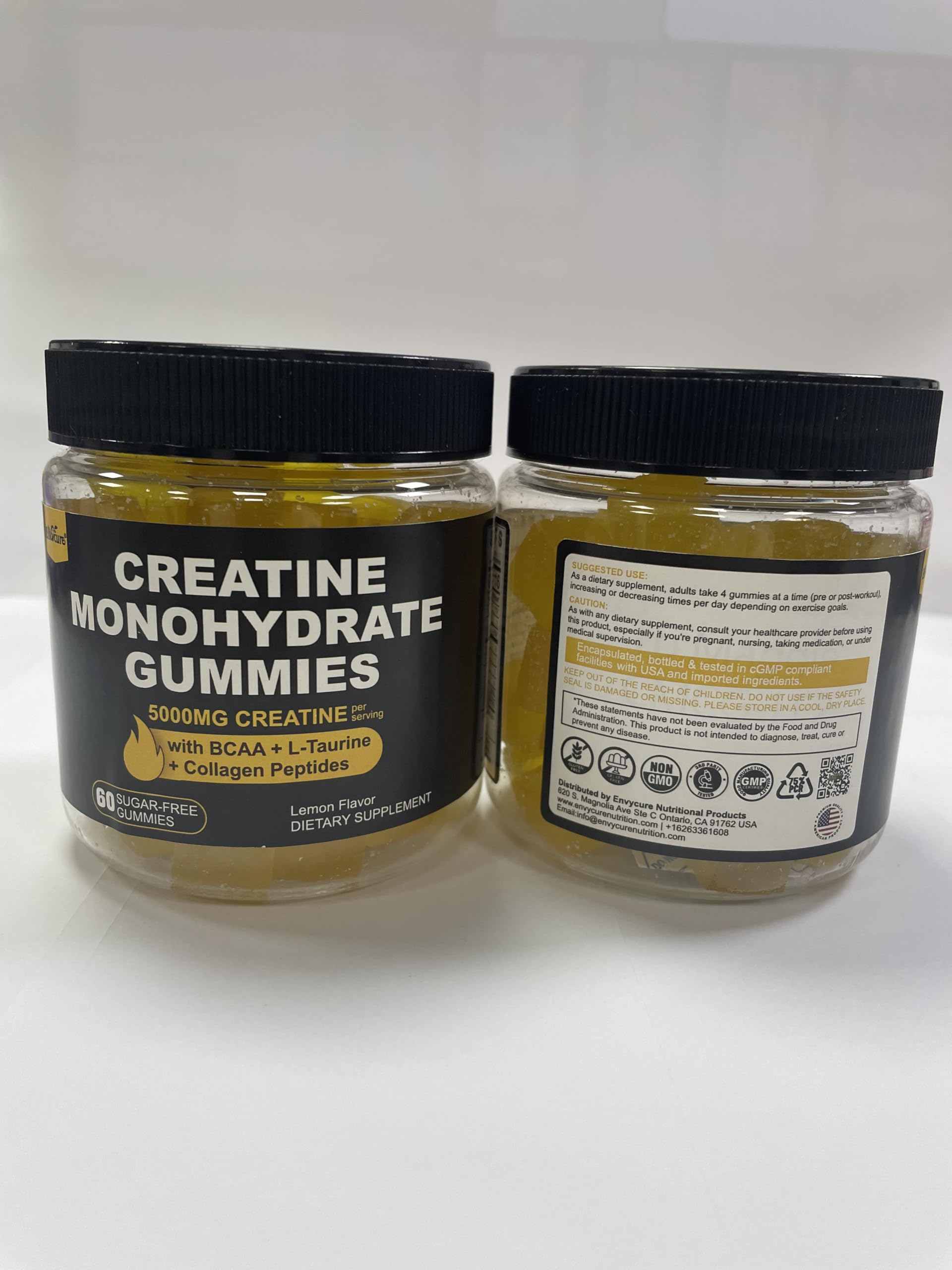 EnvyCure GMP-certified factory seal on bottle