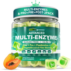 EnvyCure Digestive Enzymes Gummies bottle shows daily gut support potential