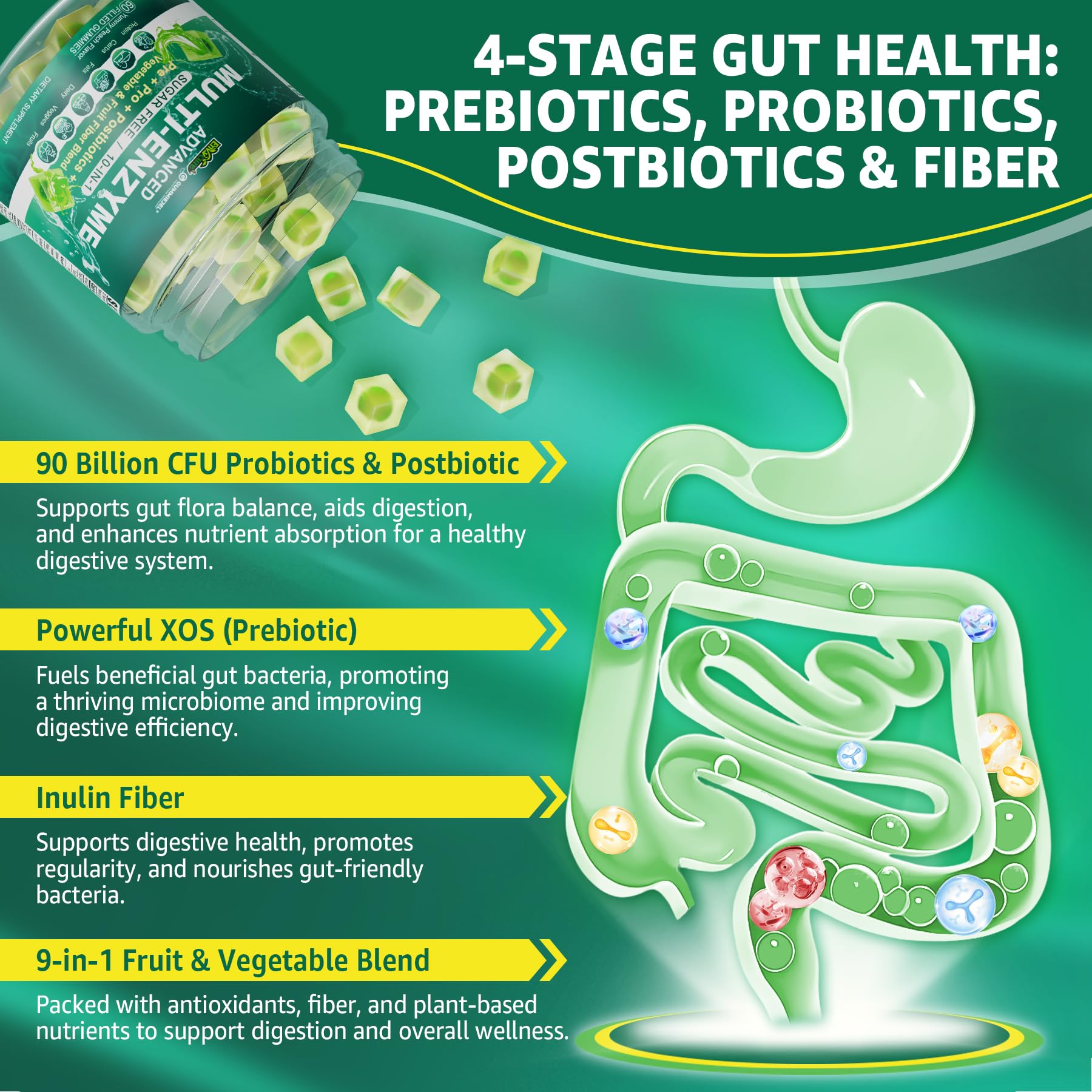 EnvyCure gummies soft-shell closeup shows dual-layer design improving bioavailability