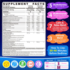 EnvyCure Kids Gummies strawberry close-up shows melatonin-free support for peaceful evenings.