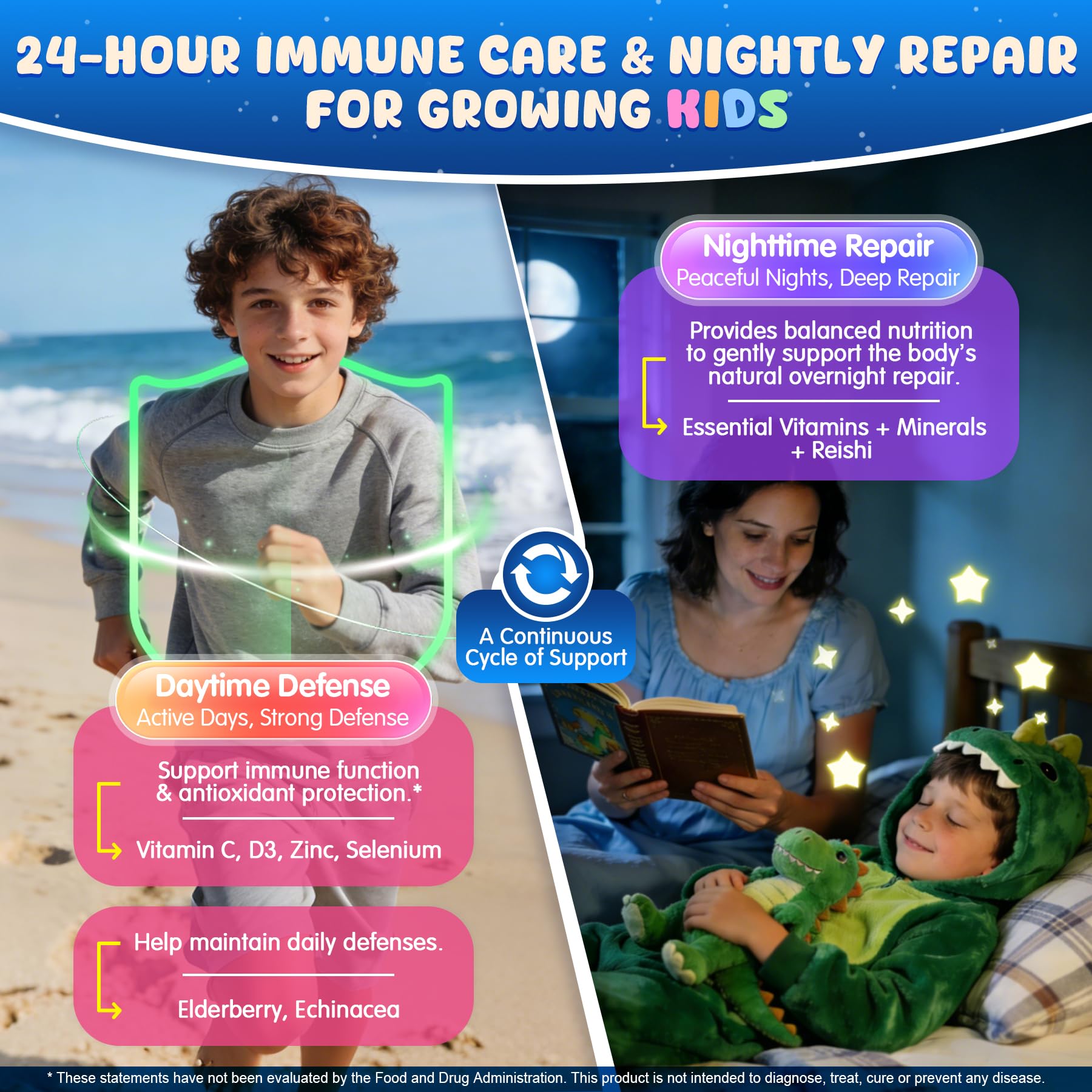 EnvyCure sugar-free badge communicates tooth-friendly bedtime option.