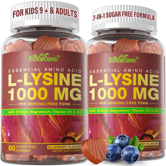 EnvyCure L-Lysine gummies bottle illustrating family‑friendly immune support
