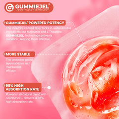 EnvyCure Melatonin Gummies nutrition label close-up on the bottle
