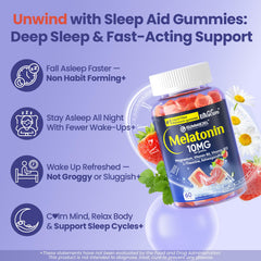 EnvyCure Melatonin Gummies texture close-up showing chewy consistency