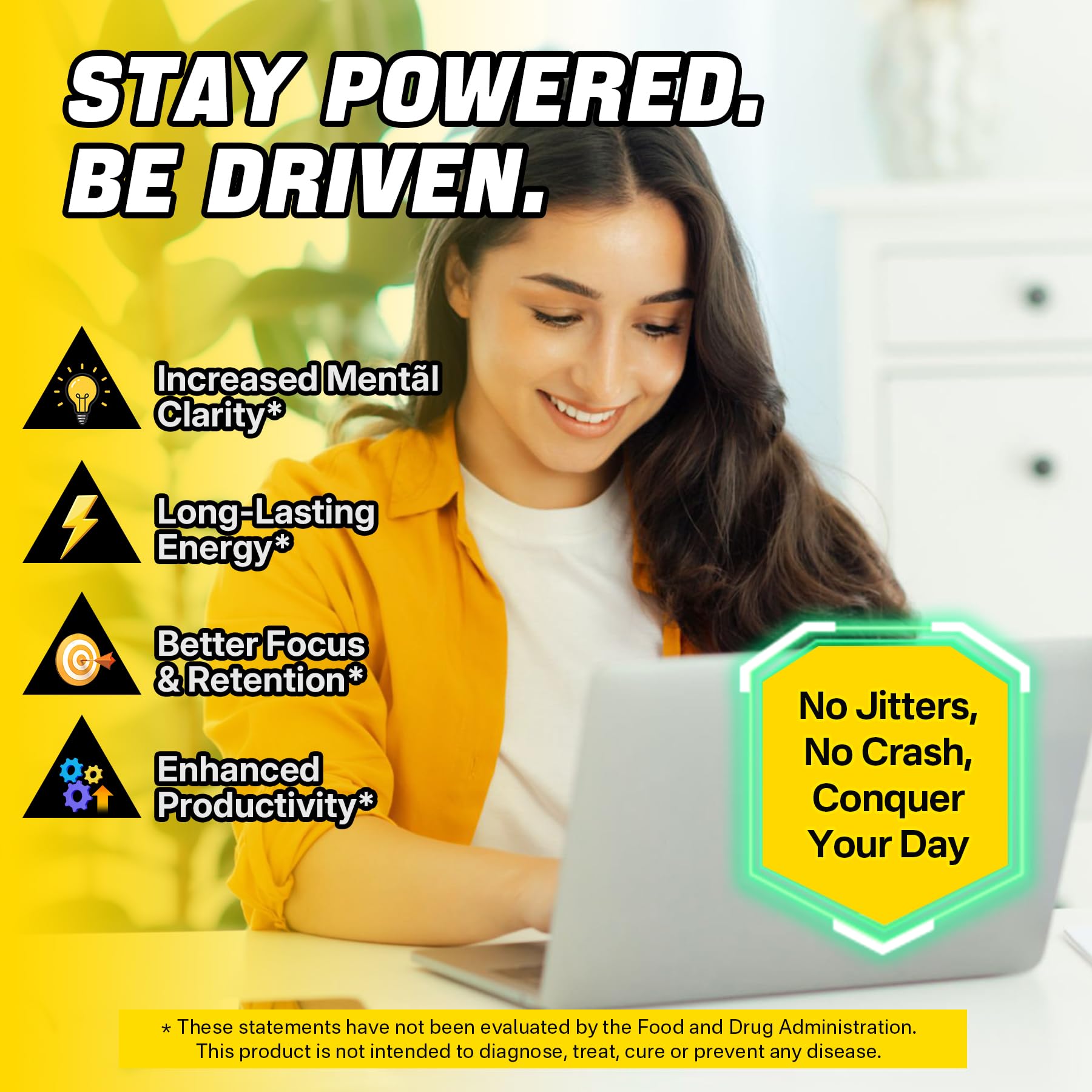 EnvyCure Neuro-Balanced Energy Gummies pack highlights convenient on-the-go snack