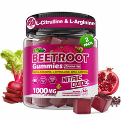 EnvyCure Beet Root Gummies bottle highlights a nutrient-dense formula for circulation support.