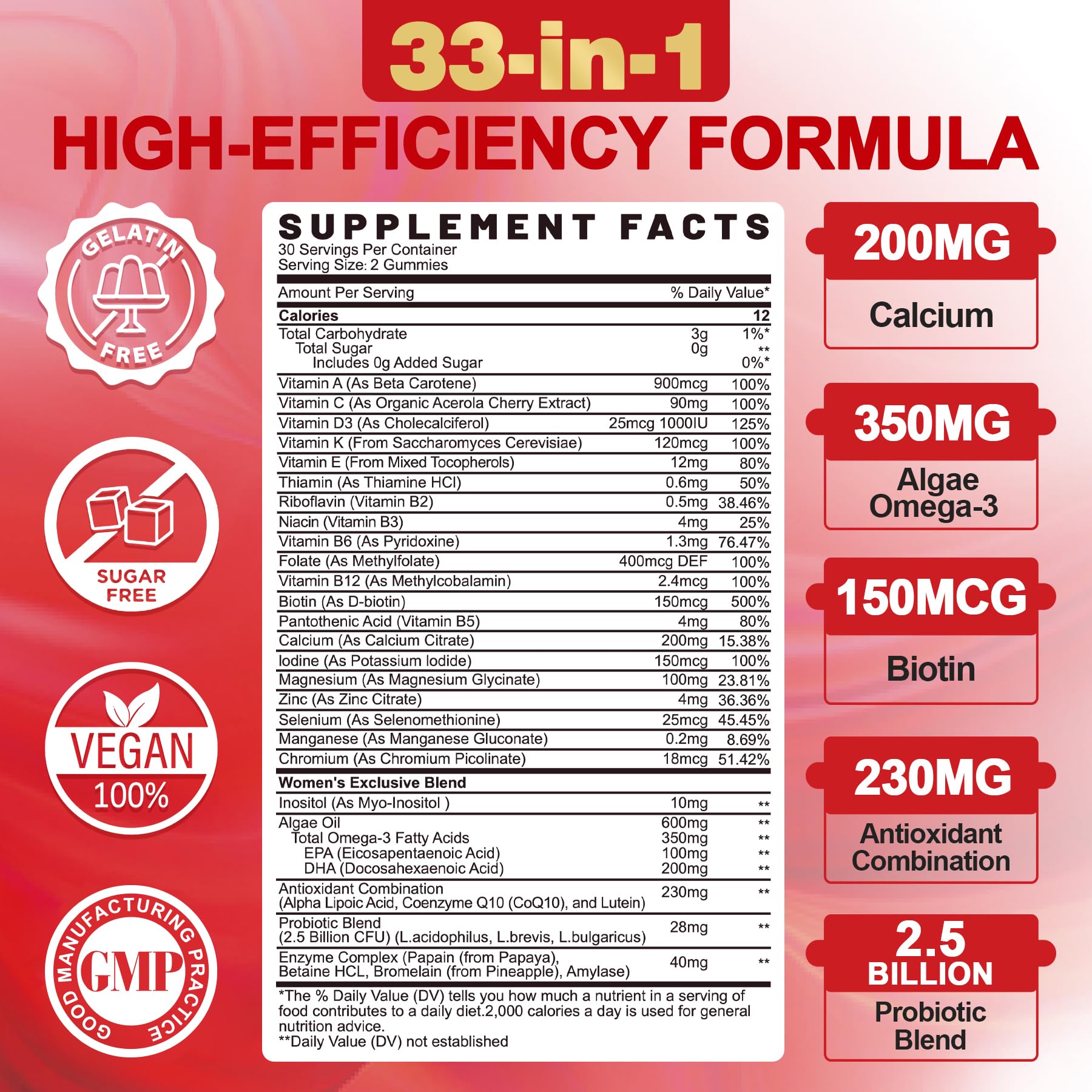 EnvyCure Sugar-Free bottle label close-up showing nutrient blend
