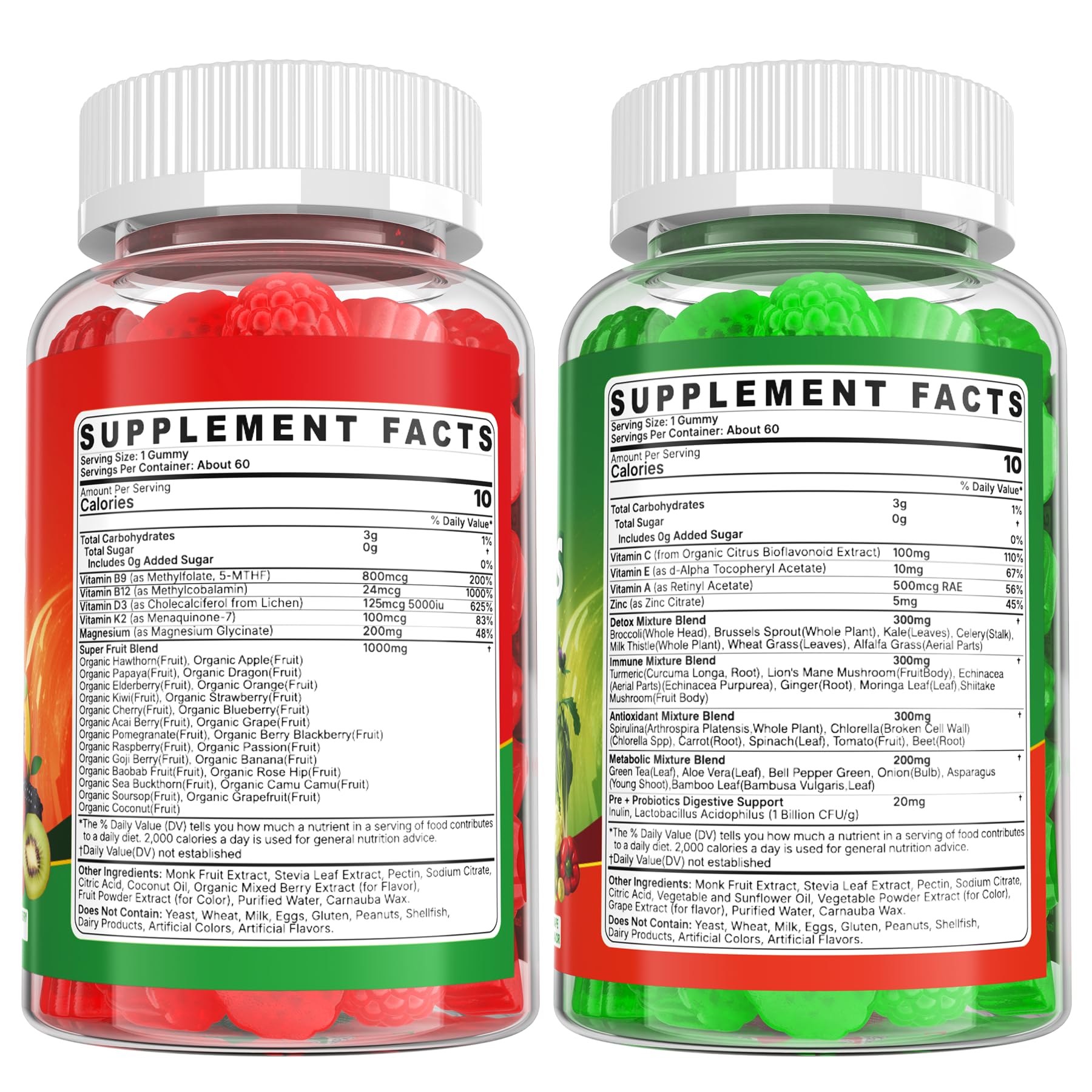 EnvyCure Lion’s Mane with blueberries suggests brain and gut focus.