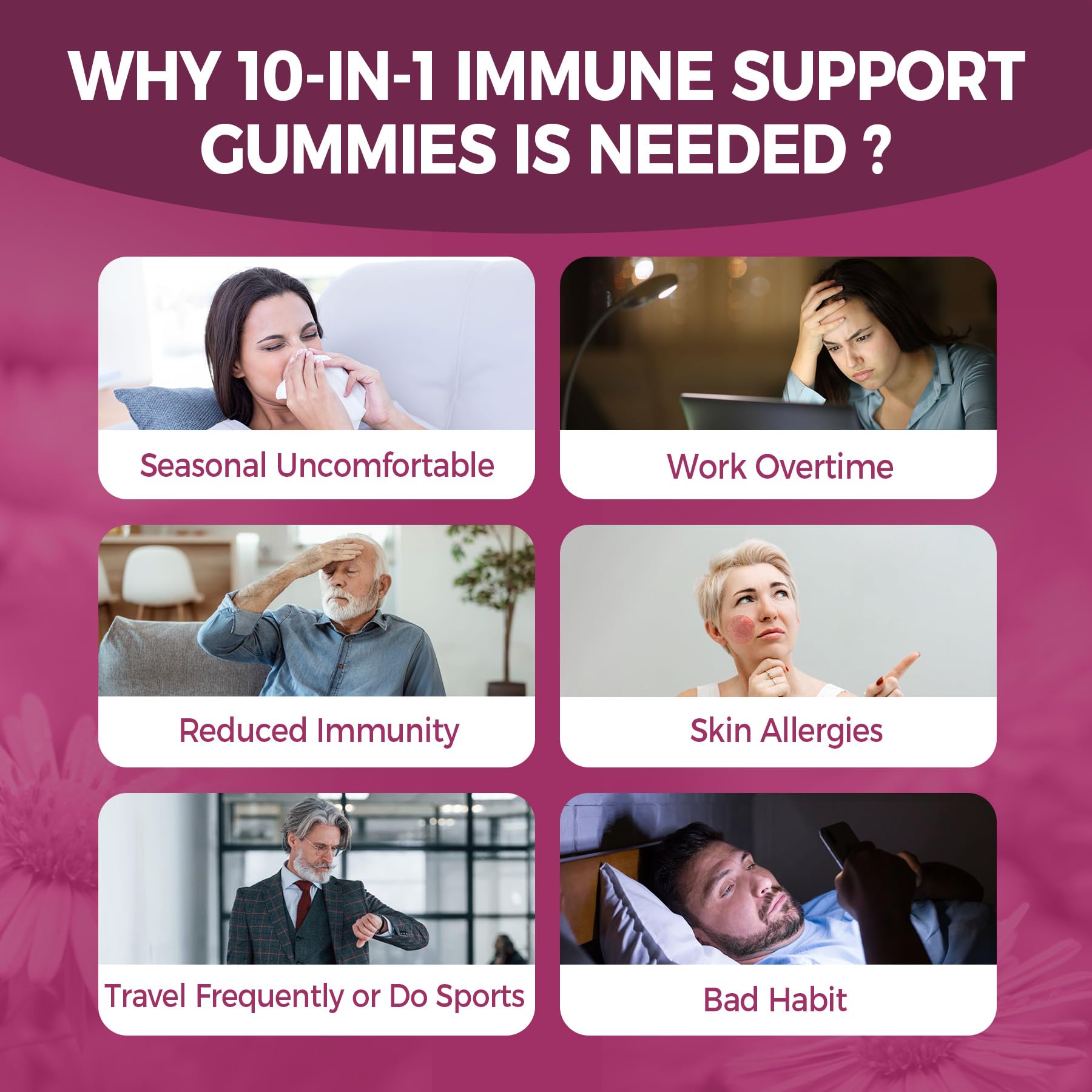 Travel-friendly EnvyCure immunity gummies pack for ongoing support.