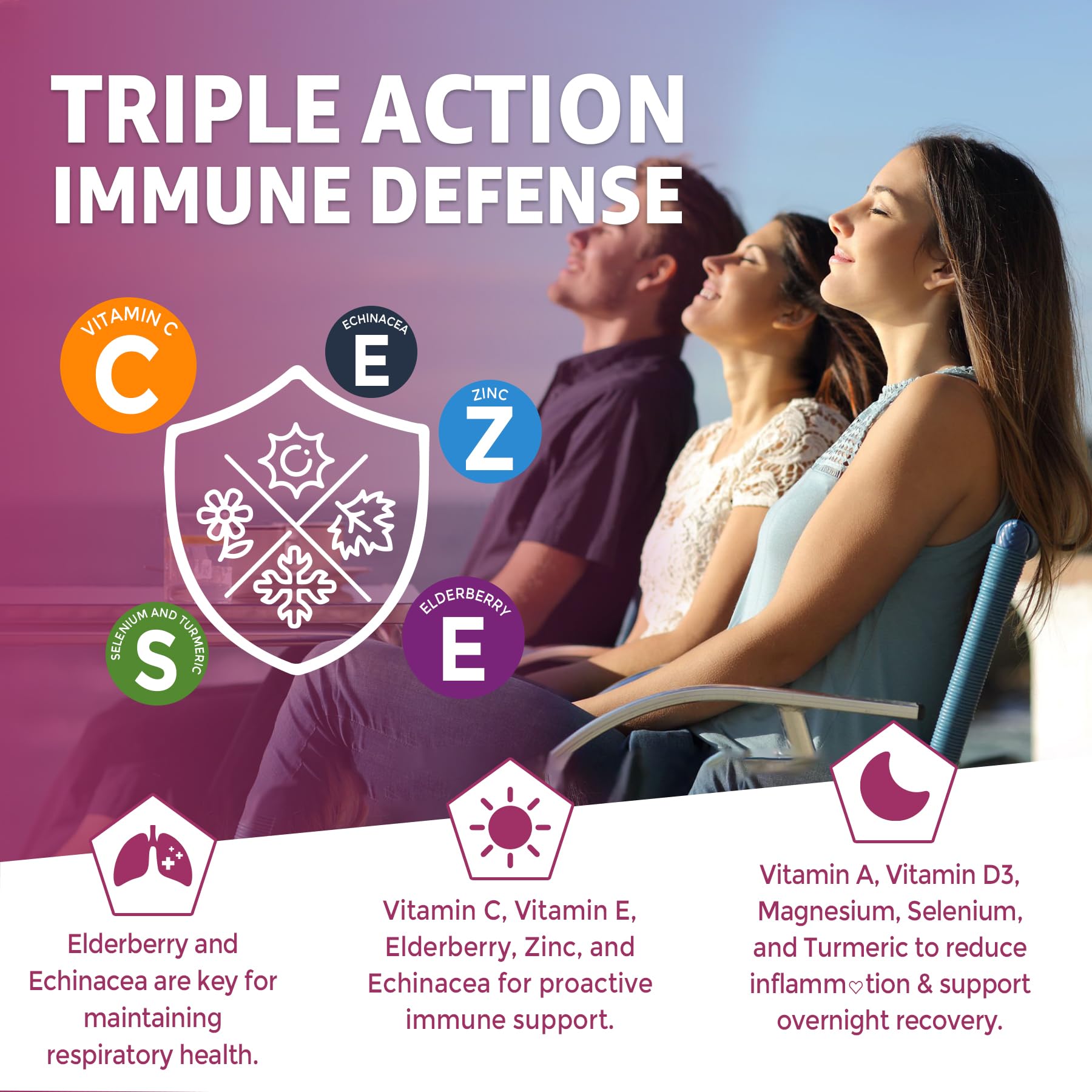 Two-pack box of EnvyCure immunity gummies for home or on-the-go use.