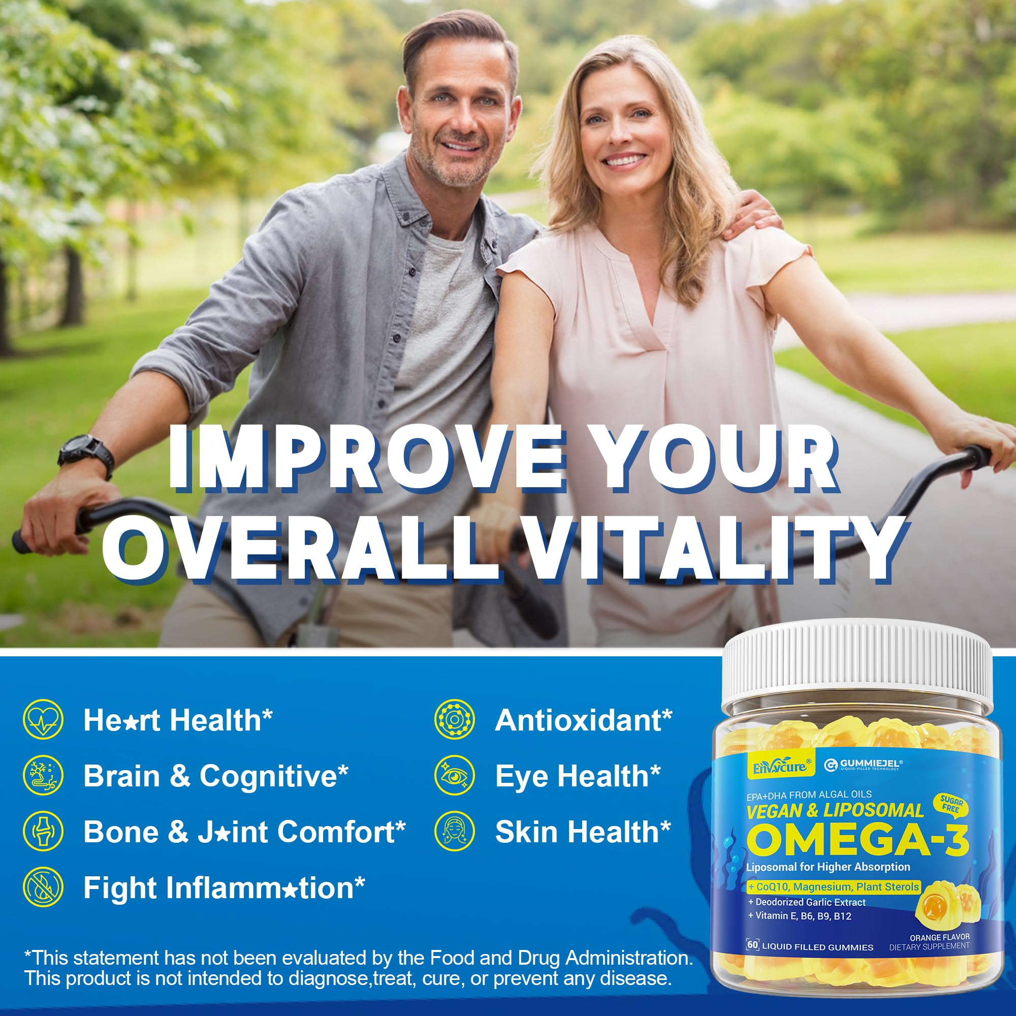 CoQ10 and magnesium icons illustrating synergy for wellness