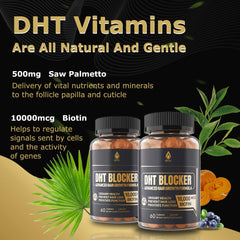EnvyDeal DHT Blocker Gummies ingredients blend highlighting natural plant extracts for hair care