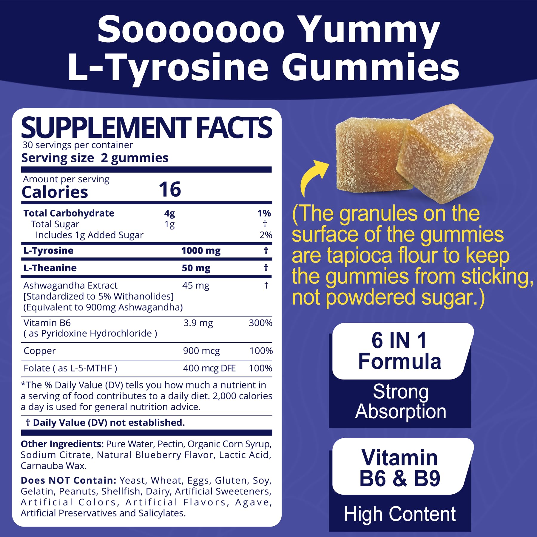 EnvyDeal Tyrosine Gummies mood support for balanced wellbeing