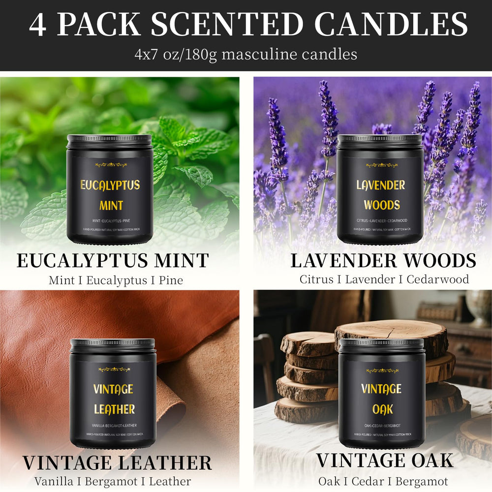 Enwhisco eucalyptus candle delivers a clean, uplifting note for focus.