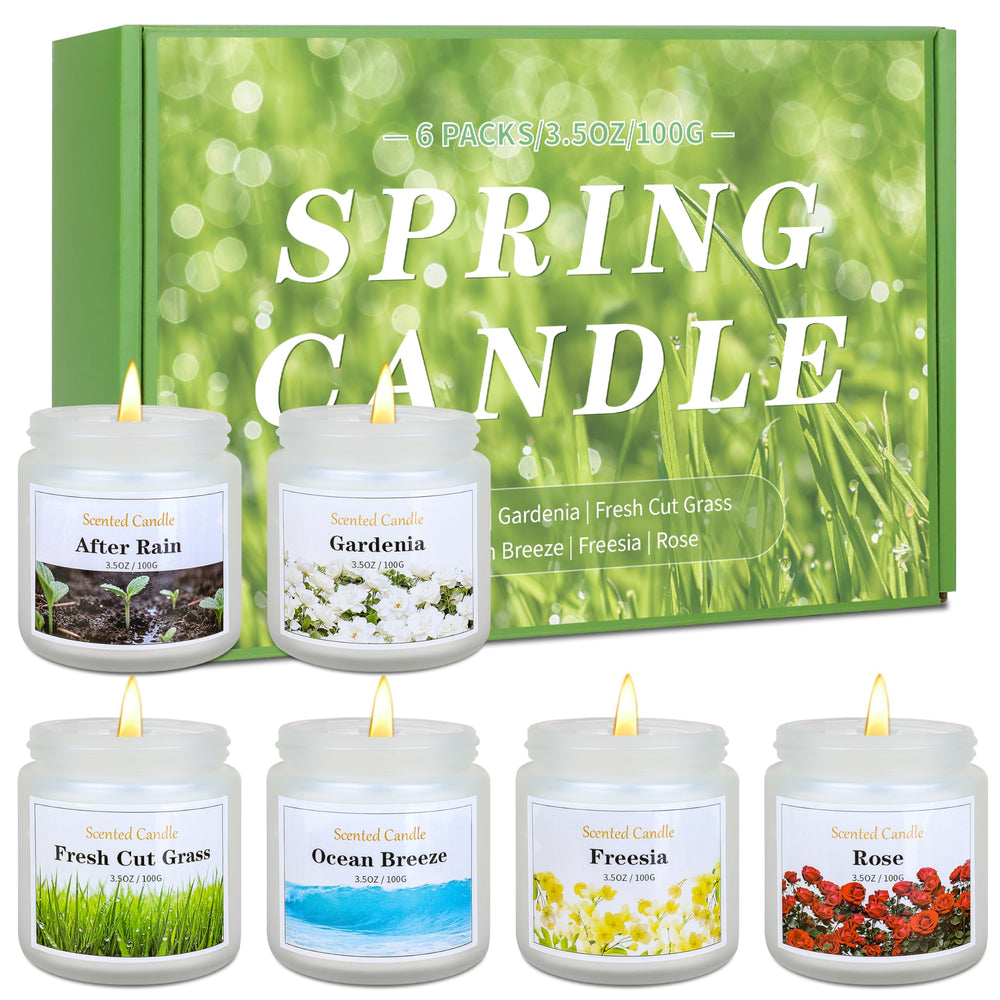 Enwhisco Spring Candle Set with freesia scent elevates home ambiance