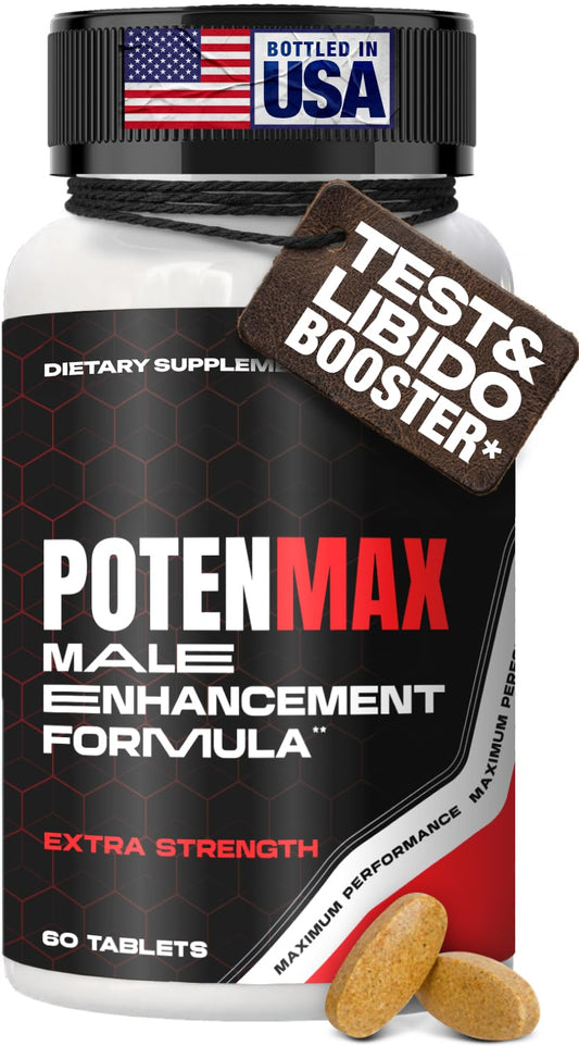 Enyvia Libido Booster for Men bottle closeup supports daily vitality and stamina.