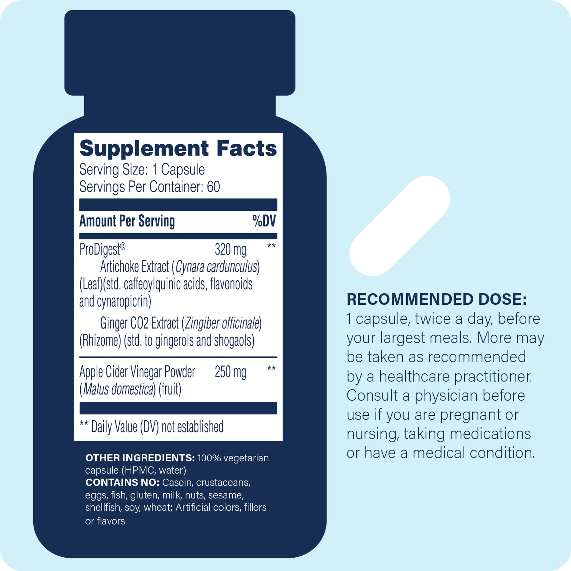Enzyme Science GI Motility Complex capsules ready to swallow for daily digestive support