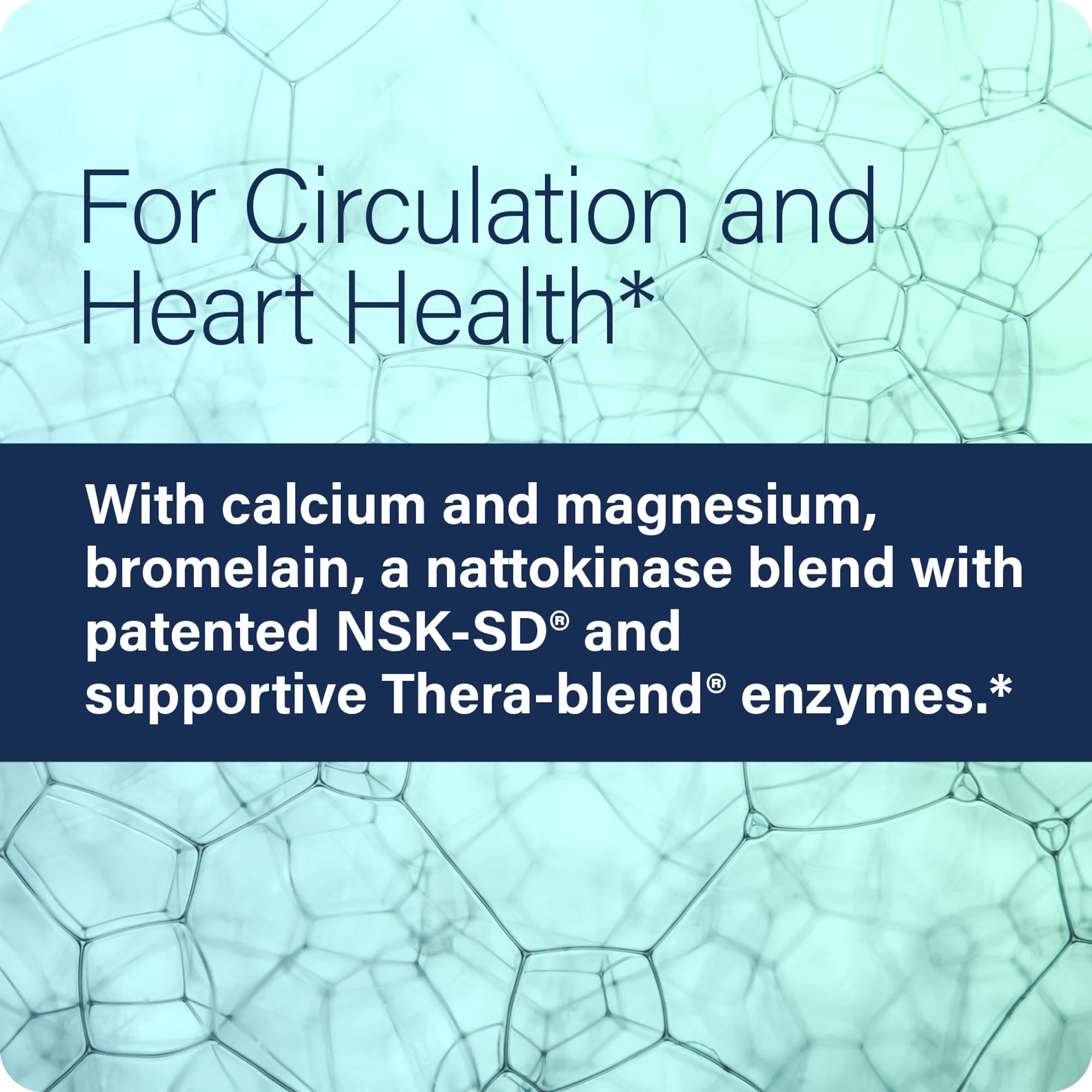 NSK-SD packaging feature indicates enzyme blend supporting natural fibrin balance.