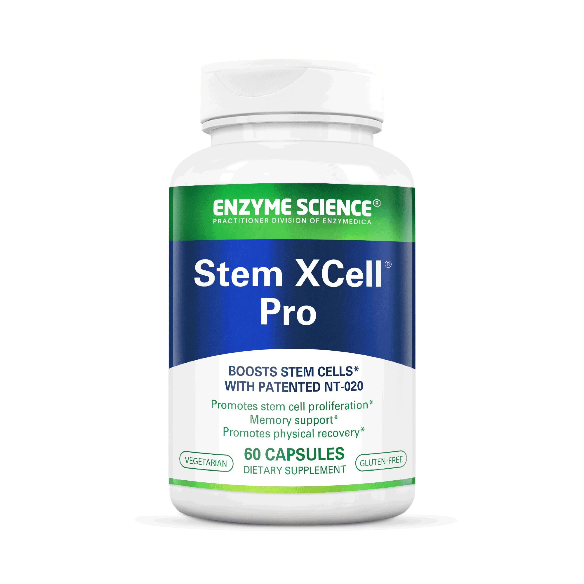 Enzyme Science Stem XCell Pro bottle front for daily antioxidant support