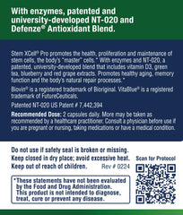 Enzyme Science Stem XCell Pro NT-020 ingredients close-up for cellular support