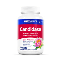 Enzymedica Candidase bottle front for gentle digestive support