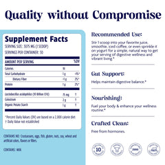Enzymedica Colostrum Powder poured into liquid for easy mix