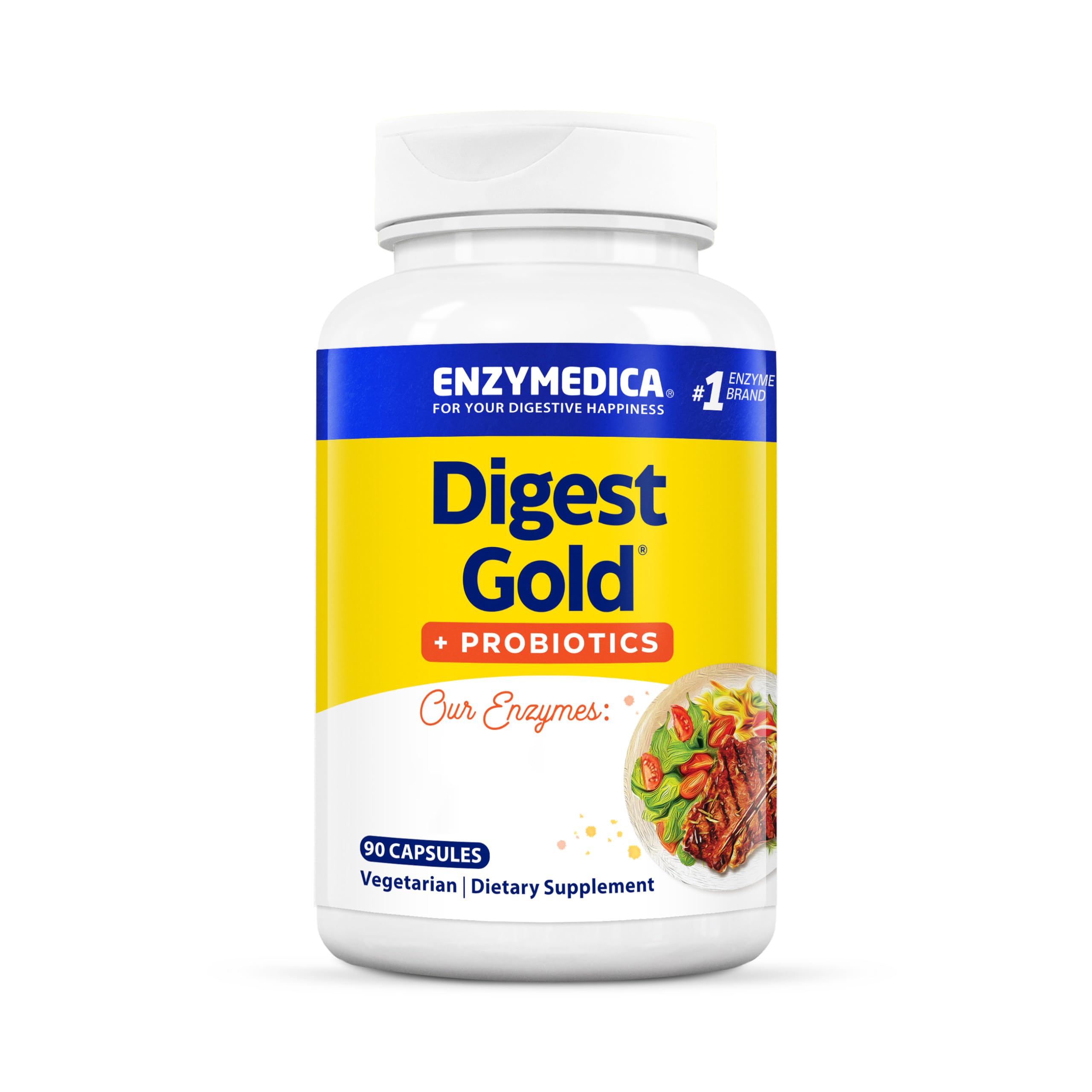 Enzymedica Digest Gold Plus bottle with capsules for daily digestive support