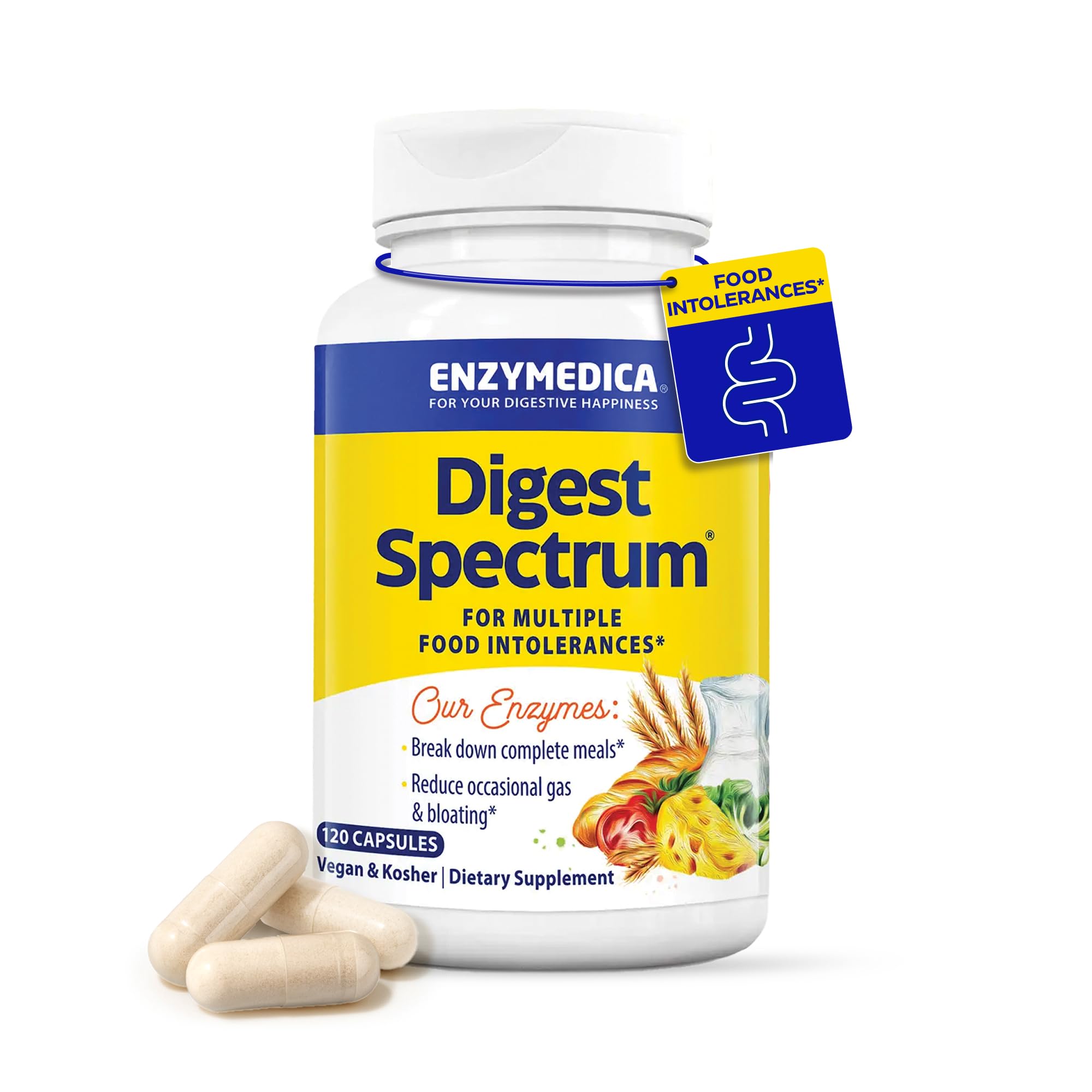 Enzymedica Digest Spectrum capsules close-up for daily digestive support