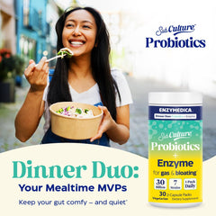 Dinner Duo seven-strains badge indicating probiotic diversity.