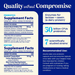 Close-up of Enzymedica Dinner Duo Dairy Control single-serving packets for on-the-go dairy comfort.