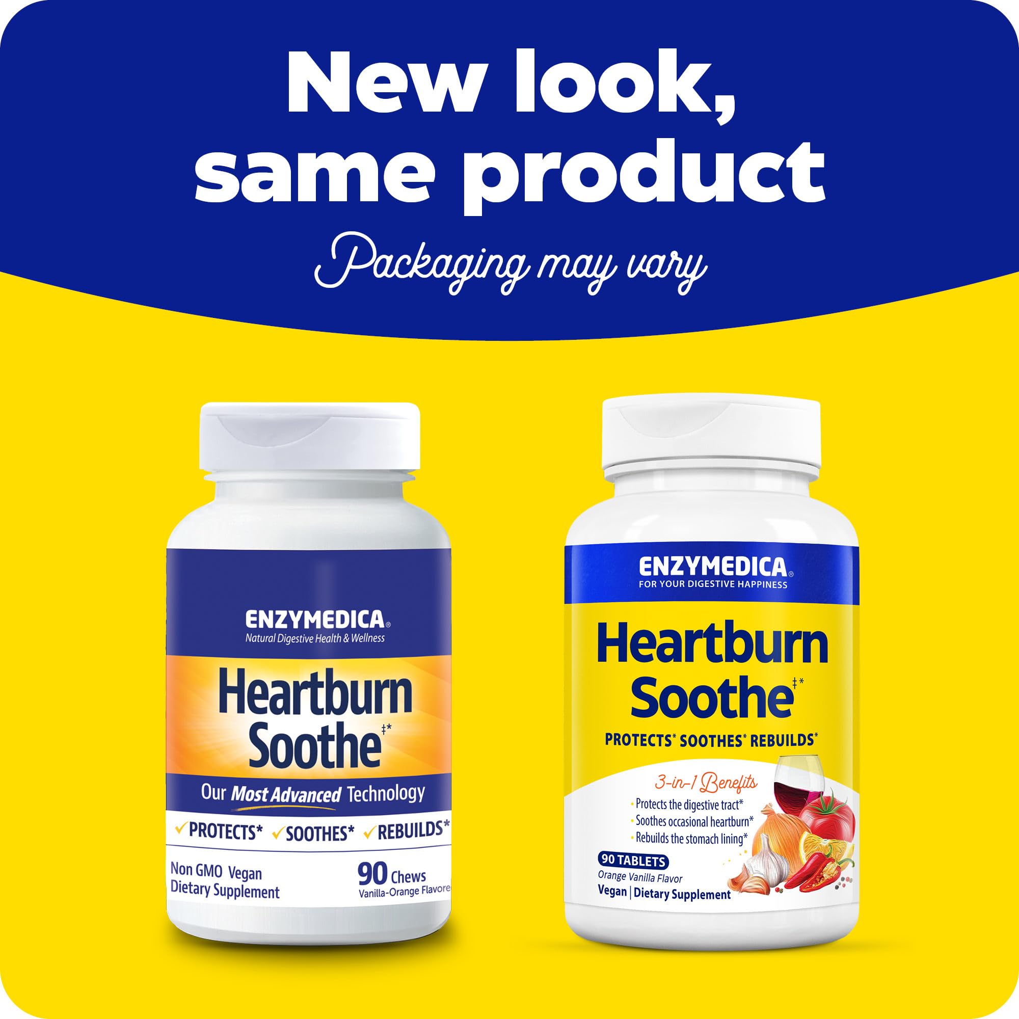 Enzymedica Heartburn Soothe bottle cap close-up highlighting easy dosage