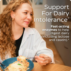 Enzymedica Lacto ingredient label highlights vegan and clean-label features.