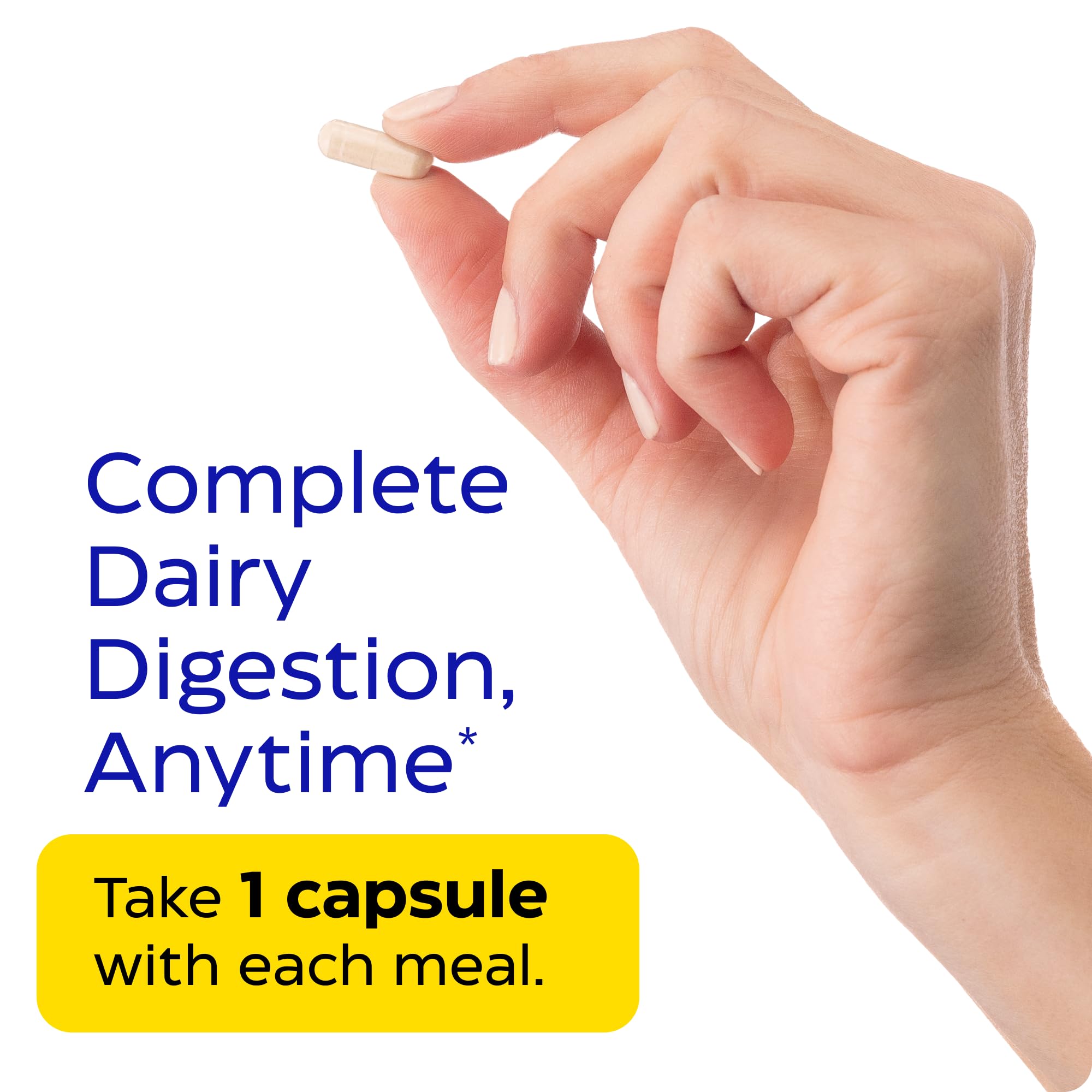 Ingredient list shows lactase protease and lipase enzymes in Enzymedica Lacto.