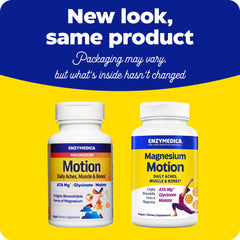 Enzymedica Magnesium Motion in hand suggests easy daily supplementation