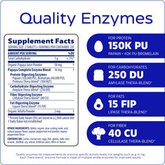Enzymedica Papaya Enzymes Mint flavor bottle demonstrates fresh on-the-go chewables