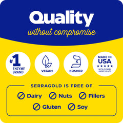 SerraGold symbolizing immune and cardiovascular support in daily wellness