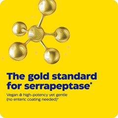 SerraGold packaging highlights vegan, non-GMO, dairy-free, gluten-free, soy-free attributes